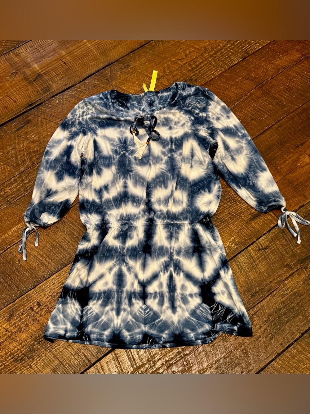 Blue Tie Dye Dress Size L